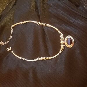 Avon Vintage blue  cats eye Aztec  choker